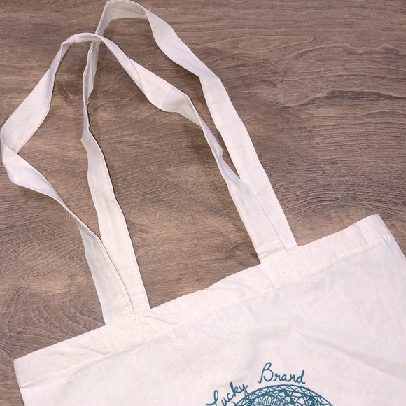 Lucky brand hindu namaste elephant canvas tote bag - Picture 2 of 4